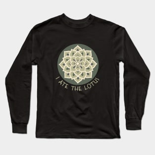 Green Lotus Long Sleeve T-Shirt